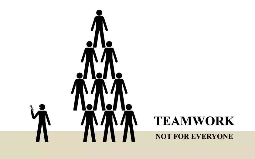 No Teamwork, being alone in business